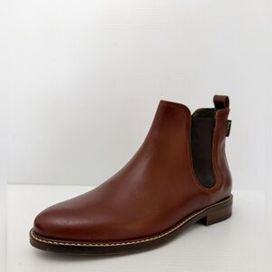 Barbour Womens Foxton Brown Chelsea Boot - Classic Leather Slip-On